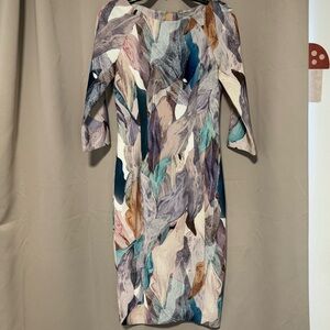 H&M Multicolor Abstract Print Dress